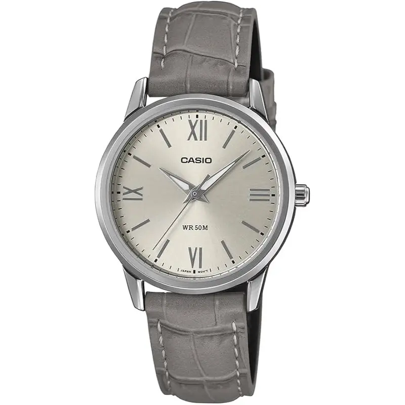 Casio General Brown Leather Strap Women Watch Ltp-1303Ll-7Avdf 2