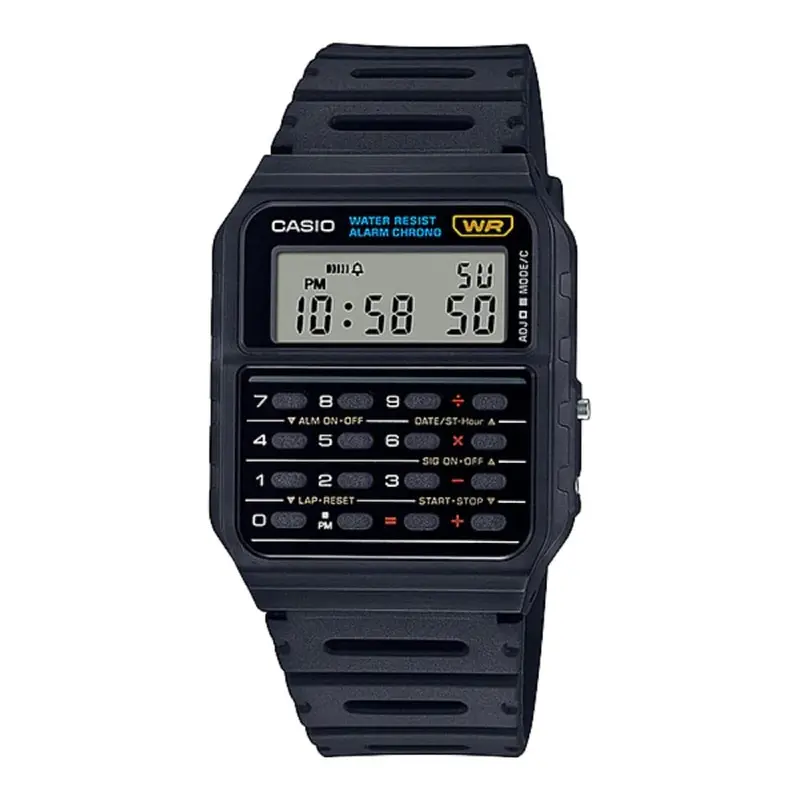 Casio General Ca-53W-1Z Black Calculator Unisex's Watch 1