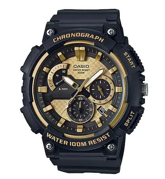 Casio General Chronograph Black Resin Strap Men Watch Mcw-200H-9Avdf-P 1