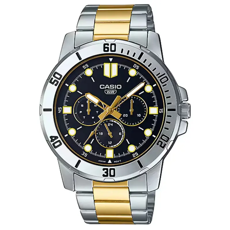 Casio General Chronograph Stainless Steel Strap Men Watch Mtp-Vd300sg-1Eudf-P 1
