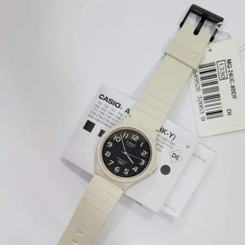 Casio General Classic White Resin Strap Unisex Watch Mq-24Uc-8Bdf-P 2