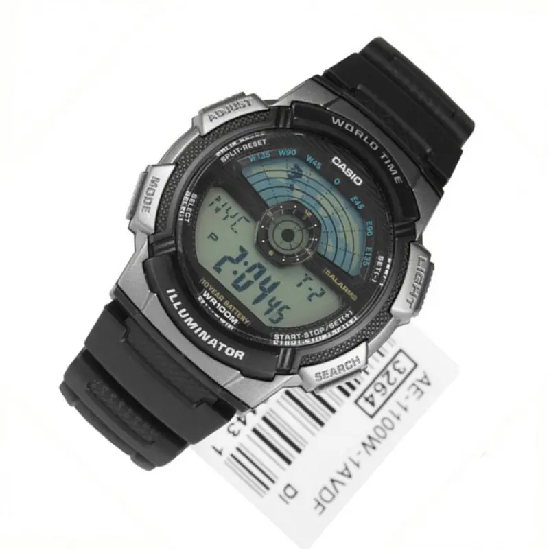 Casio General Digital Black Resin Strap Men Watch Ae-1100W-1Avdf-P 2