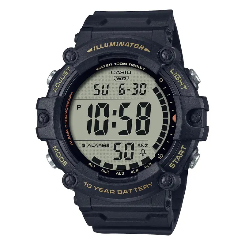 Casio General Digital Black Resin Strap Men Watch Ae-1500Whx-1Avdf-P 1