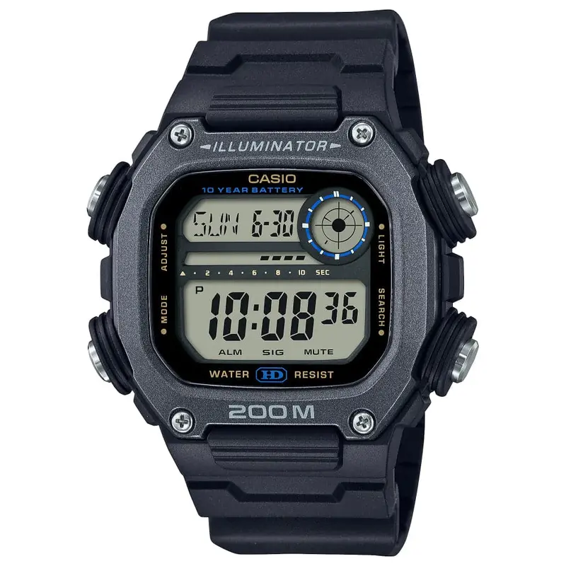 Casio General Digital Black Resin Strap Men Watch Dw-291Hx-1Avdf 1