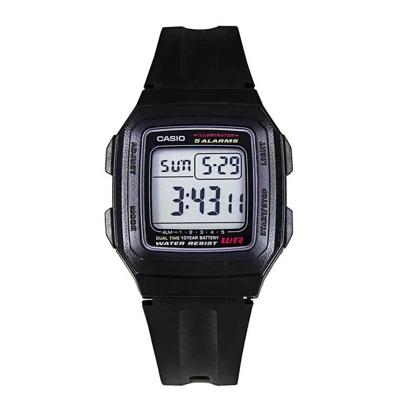 Casio General Digital Black Resin Strap Men Watch F-201Wa-1Adf-P 1
