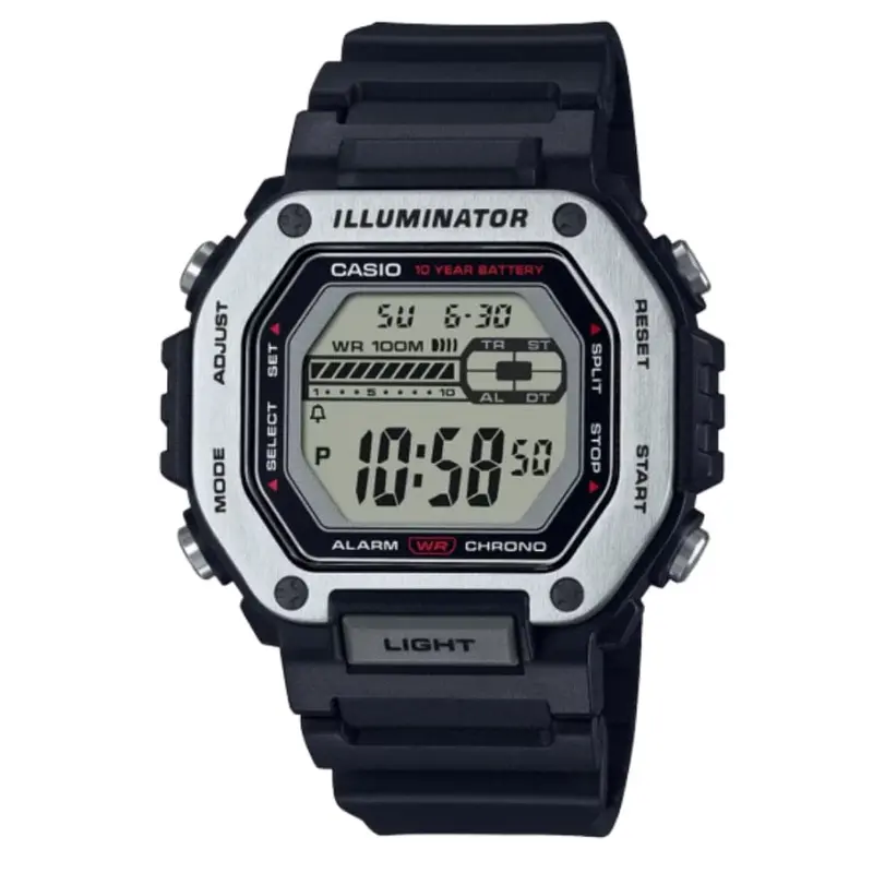 Casio General Digital Black Resin Strap Men Watch Mwd-110H-1Avdf-P 1