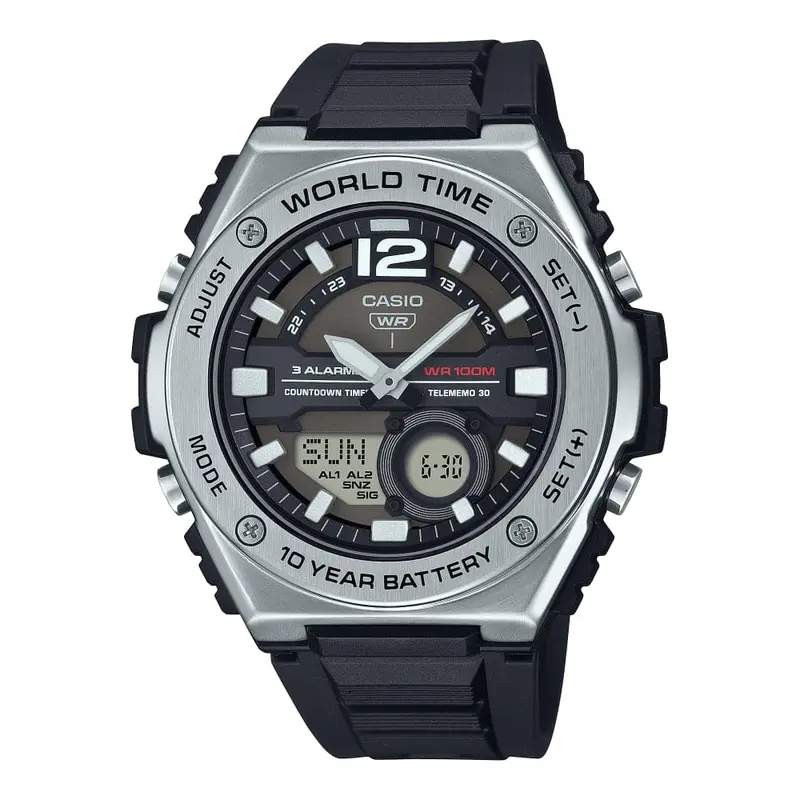 Casio General Digital Black Resin Strap Men Watch Mwq-100-1Avdf 1