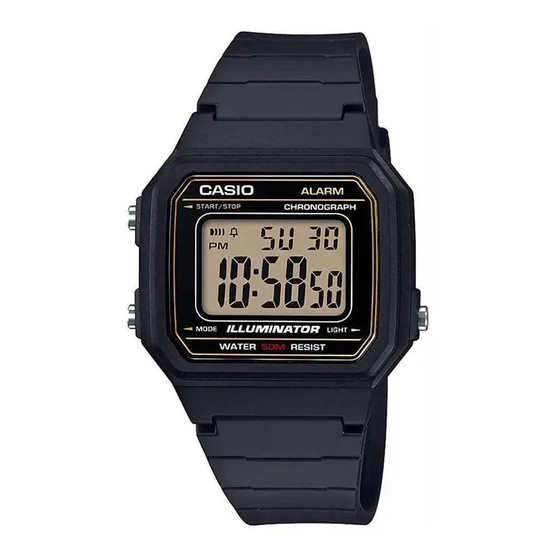Casio General Digital Black Resin Strap Men Watch W-217H-9Avdf-P 1