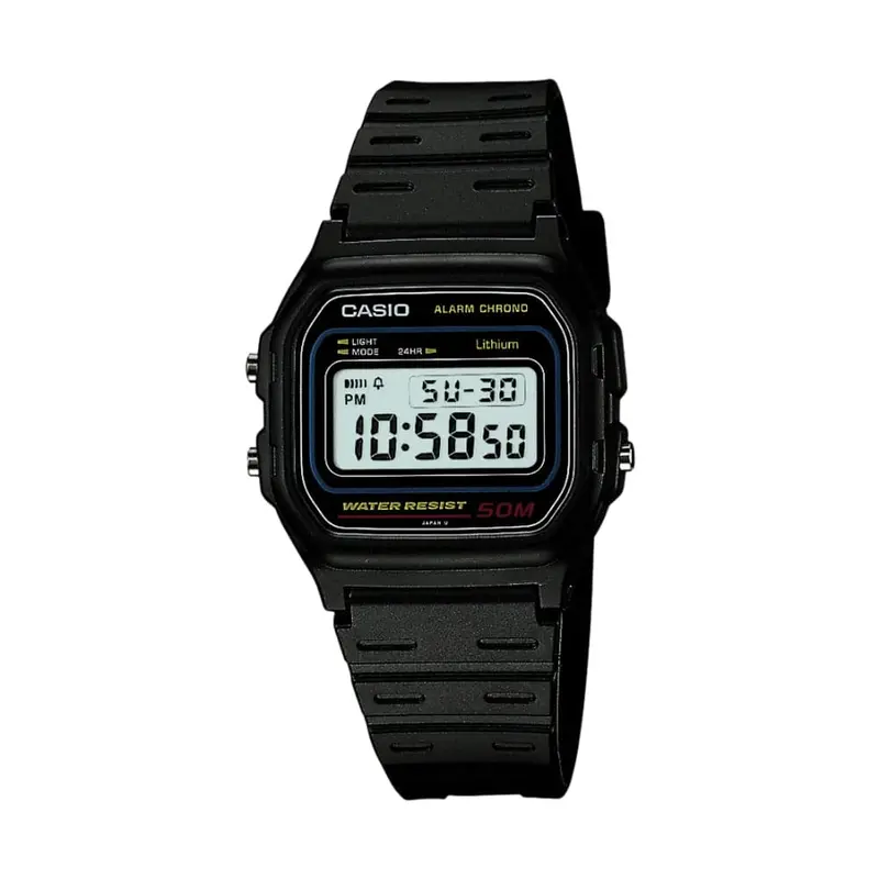 Casio General Digital Black Resin Strap Men Watch W-59-1V-P 1