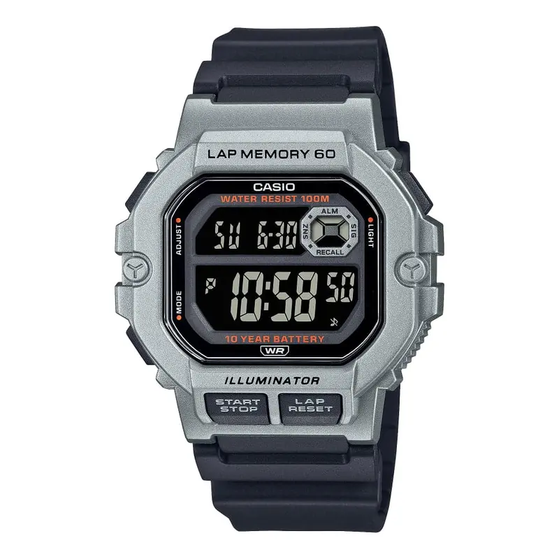 Casio General Digital Black Resin Strap Men Watch Ws-1400H-1Bvdf-P 1