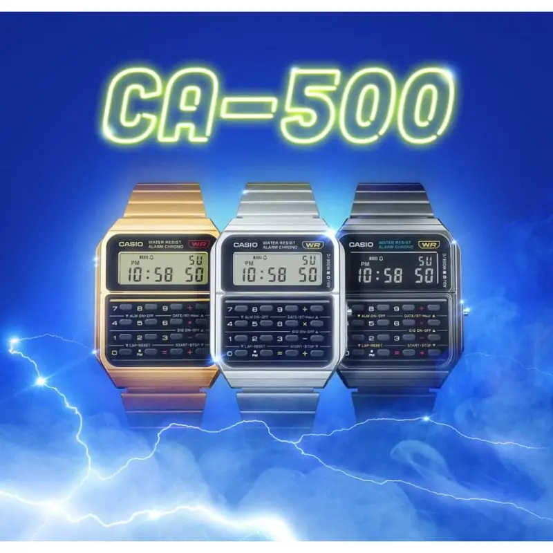 Casio General Digital Black Resin Strap Unisex Watch Ca-500Wegg-1Bdf-P 2