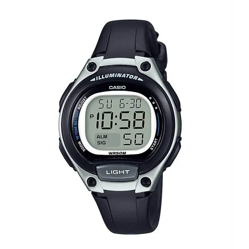 Casio General Digital Black Resin Strap Unisex Watch Lw-203-1Avdf-P 1