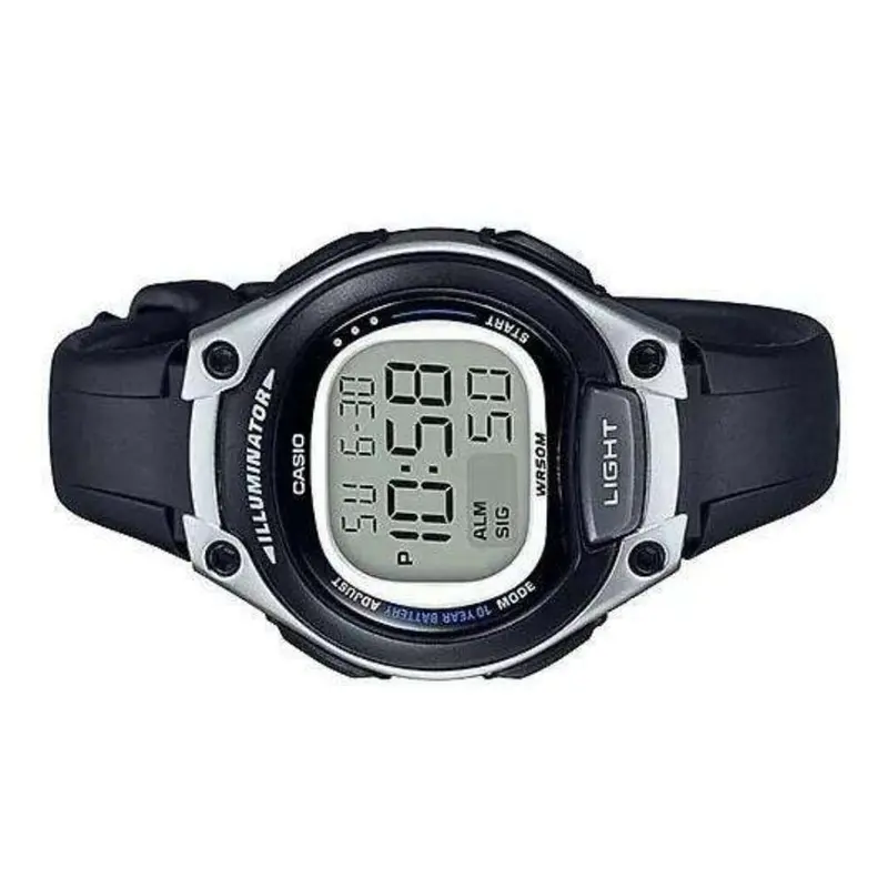 Casio General Digital Black Resin Strap Unisex Watch Lw-203-1Avdf-P 2