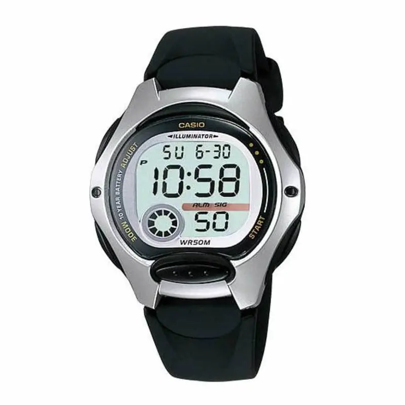 Casio General Digital Black Resin Strap Women Watch Lw-200-1Avdf-P 1