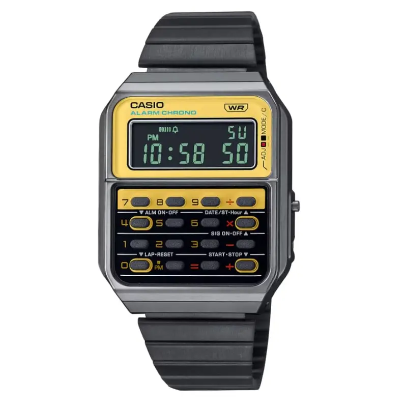 Casio General Digital Black Stainless Steel Strap Men Watch Ca-500Wegg-9Bdf-P 1