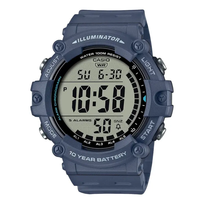 Casio General Digital Blue Resin Strap Men Watch Ae-1500Wh-2Avdf-P 1