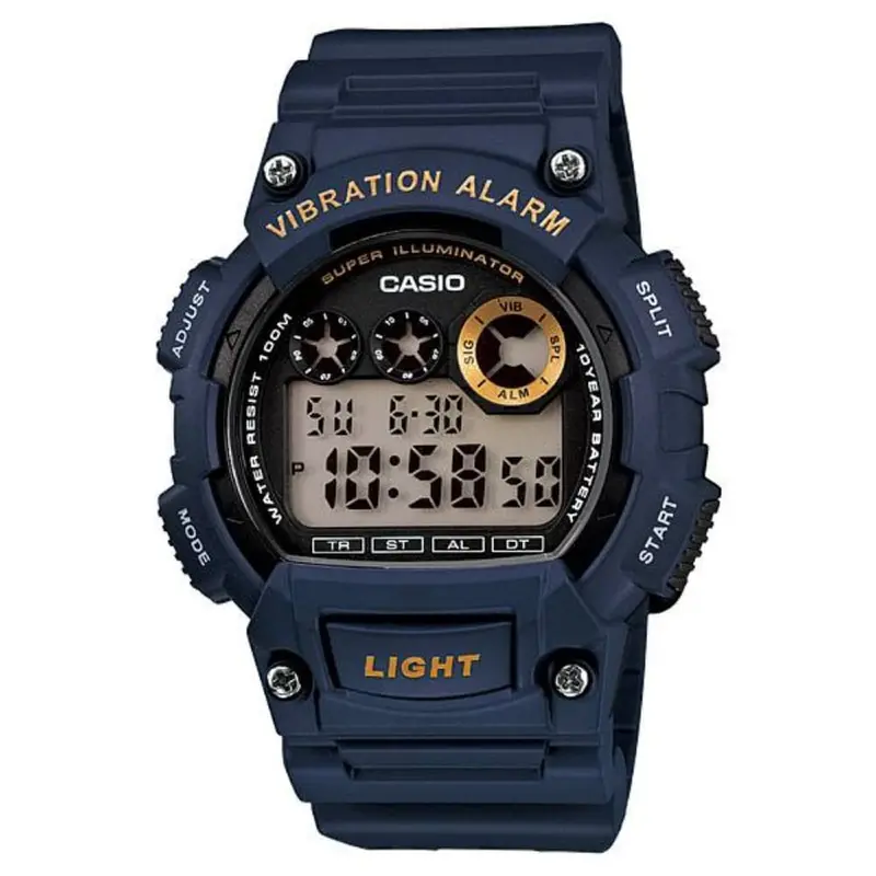 Casio General Digital Blue Resin Strap Men Watch W-735H-2Avdf-P 1