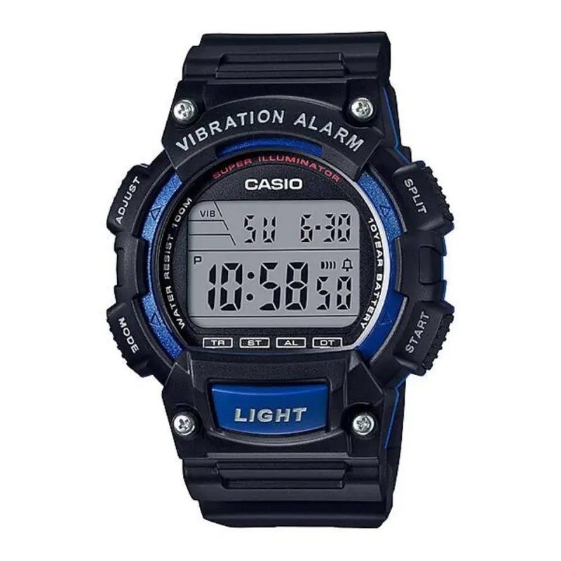 Casio General Digital Blue Resin Strap Men Watch W-736H-2Avdf-P 1