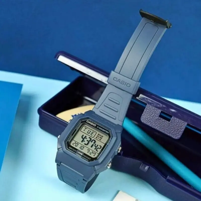 Casio General Digital Blue Resin Strap Men Watch W-800H-2Avdf-P 2