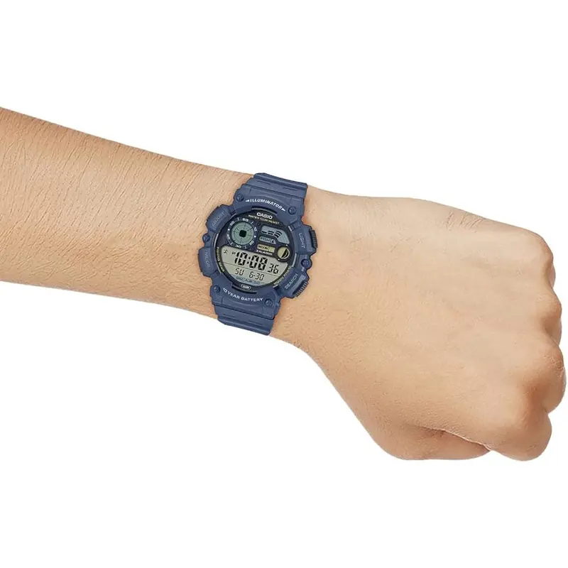 Casio General Digital Blue Resin Strap Men Watch Ws-1500H-2Avdf-P 2