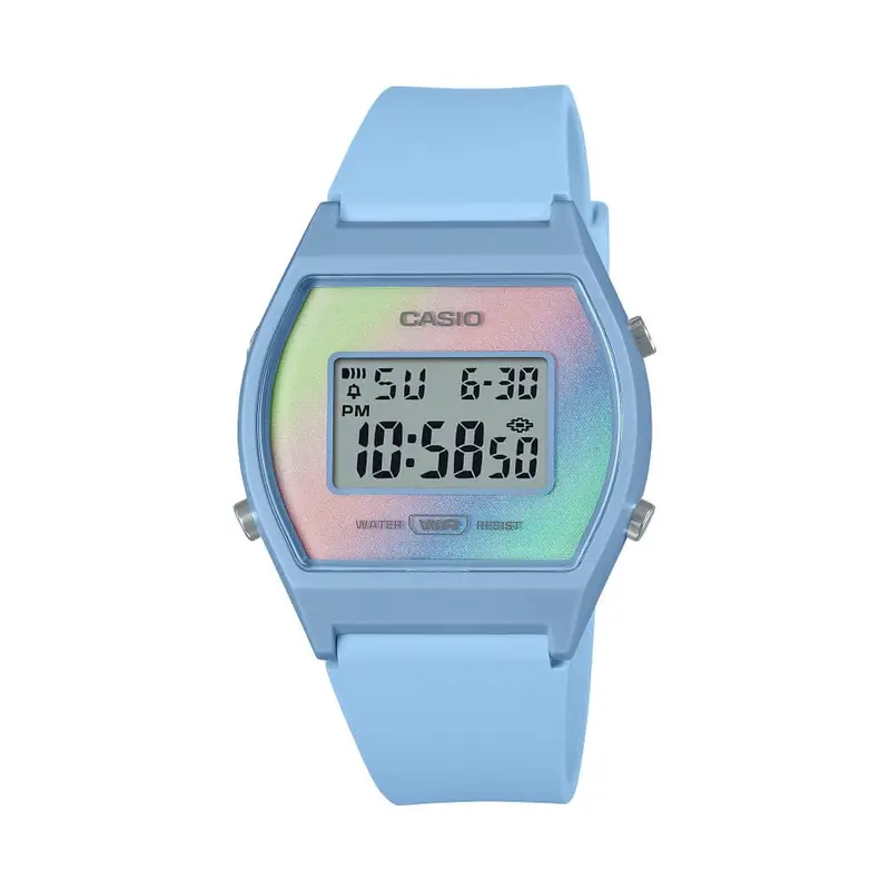 Casio General Digital Blue Resin Strap Unisex Watch Lw-205H-2Adf 1