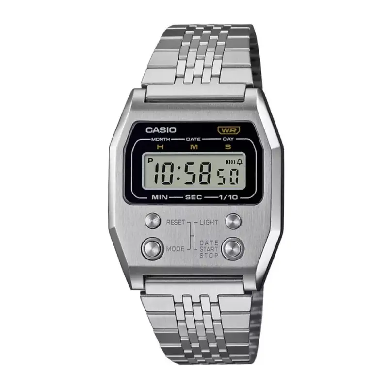Casio General Digital Digital Silver Strap Men's Watch A1100d-1Df 1