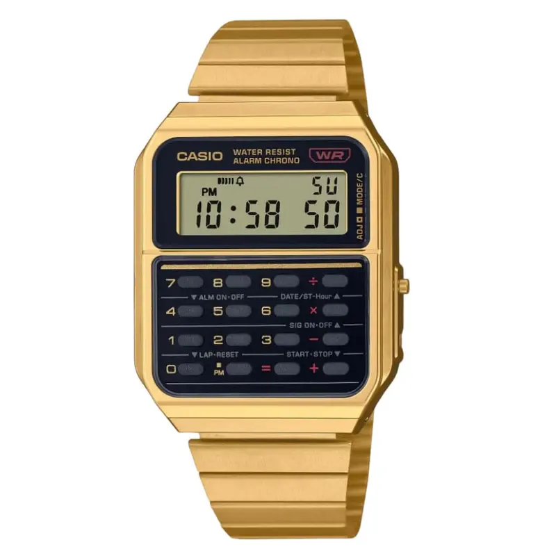 Casio General Digital Gold Stainless Steel Strap Unisex Watch Ca-500Weg-1Adf-P 1