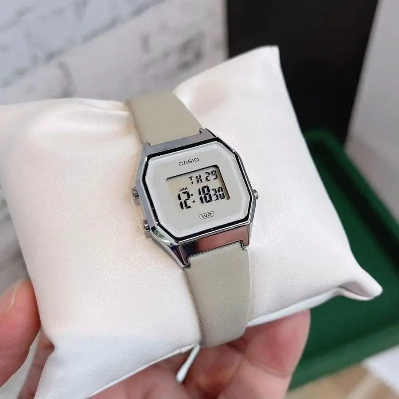 Casio General Digital Gray Leather Unisex Watch La680wel-8Df-P 2