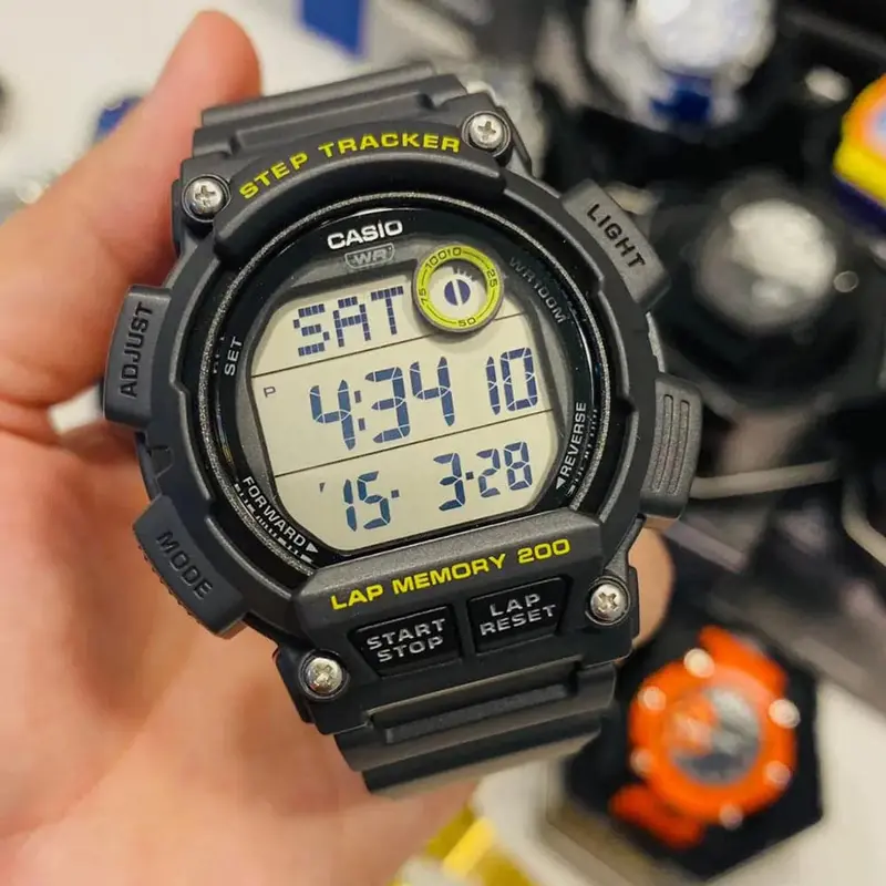 Casio General Digital Gray Resin Strap Men Watch Ws-2100H-8Avdf-P 2
