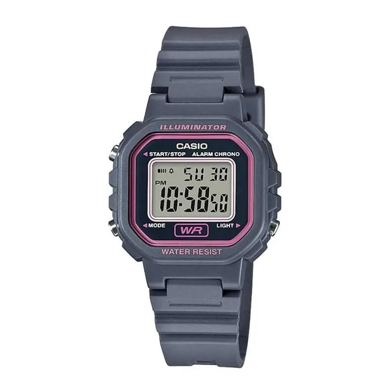 Casio General Digital Gray Resin Strap Unisex Watch La-20Wh-8Adf-P 1