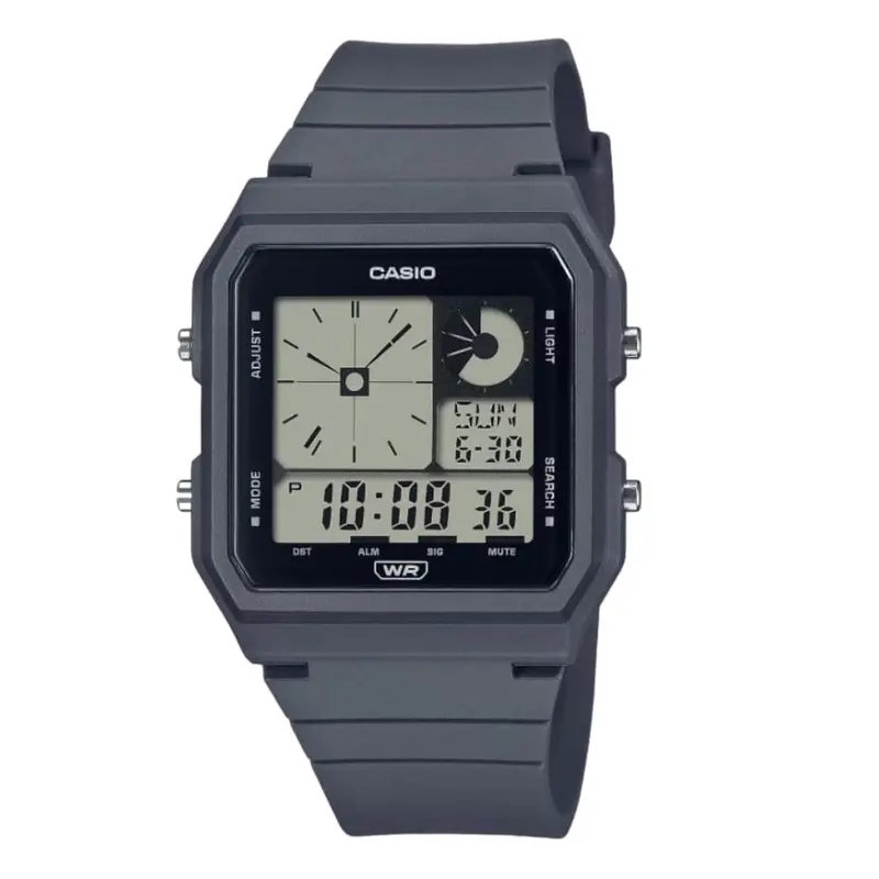Casio General Digital Gray Resin Strap Unisex Watch Lf-20W-8A2-P 1