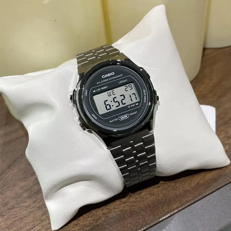 Casio General Digital Gray Strap Unisex Watch A171wegg-1Adf-P 2