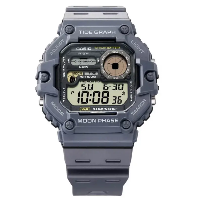 Casio General Digital Grey Resin Strap Men Watch Ws-1700H-8Avdf-P 2