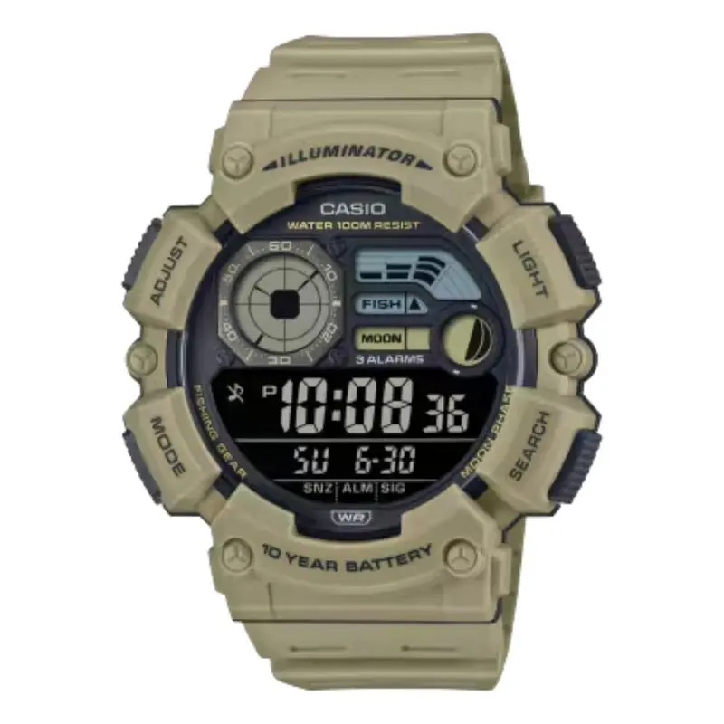 Casio General Digital Light Brown Resin Strap Men's Watch Ws-1500H-5Bvdf-P 1