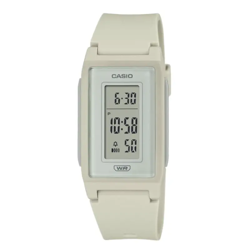 Casio General Digital Off White Resin Strap Unisex Watch Lf-10Wh-8Df 1