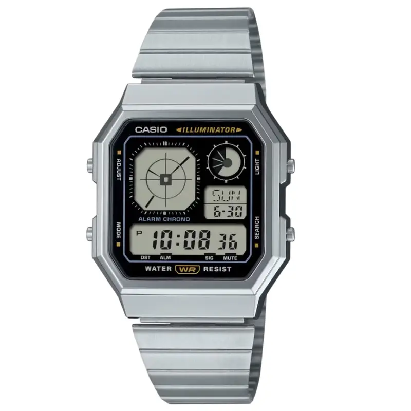Casio General Digital Resin Strap Men Watch A130we-1Adf 1