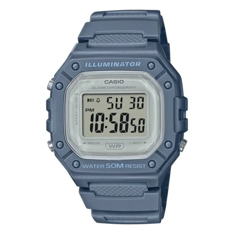 Casio General Digital Resin Strap Women Watch W-218Hc-2Avdf-P 1