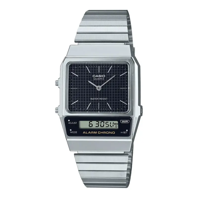 Casio General Digital Silver Stainless Steel Strap Men Watch Aq-800E-1Adf-P 1