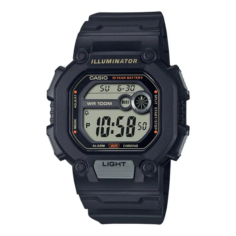 Casio General Digital W-737Hx-1Avdf Black Resin Strap Men Watch 1