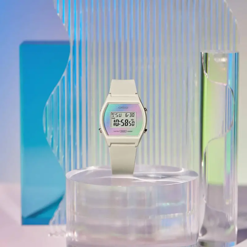 Casio General Digital White Resin Strap Unisex Watch Lw-205H-8Adf 2