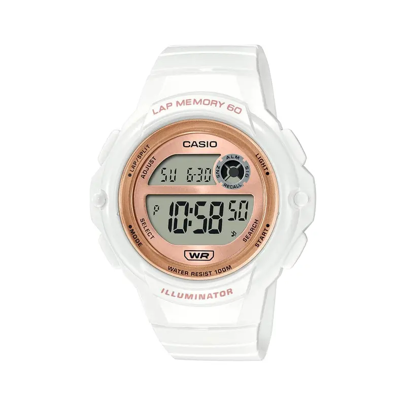 Casio General Digital White Resin Strap Women Watch Lws-1200H-7A2vdf-P 1