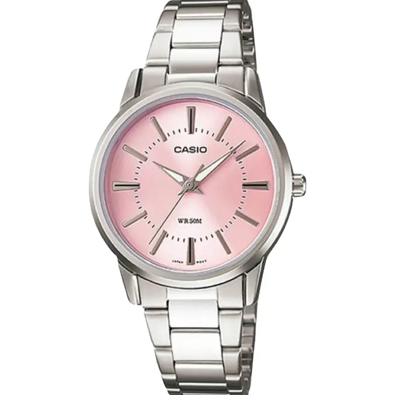 Casio General Enticer Silver Stainless Steel Strap Women Watch Ltp-1303D-4Avdf-P 1