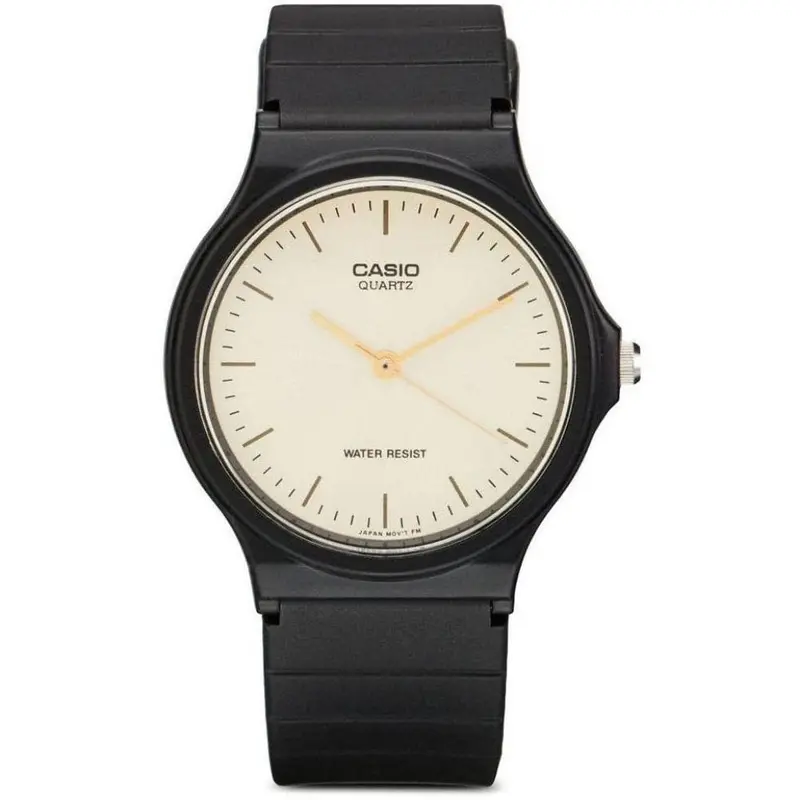Casio General Gold Dial Black Resin Strap Unisex Watch Mq-24-9Eldf-P 1