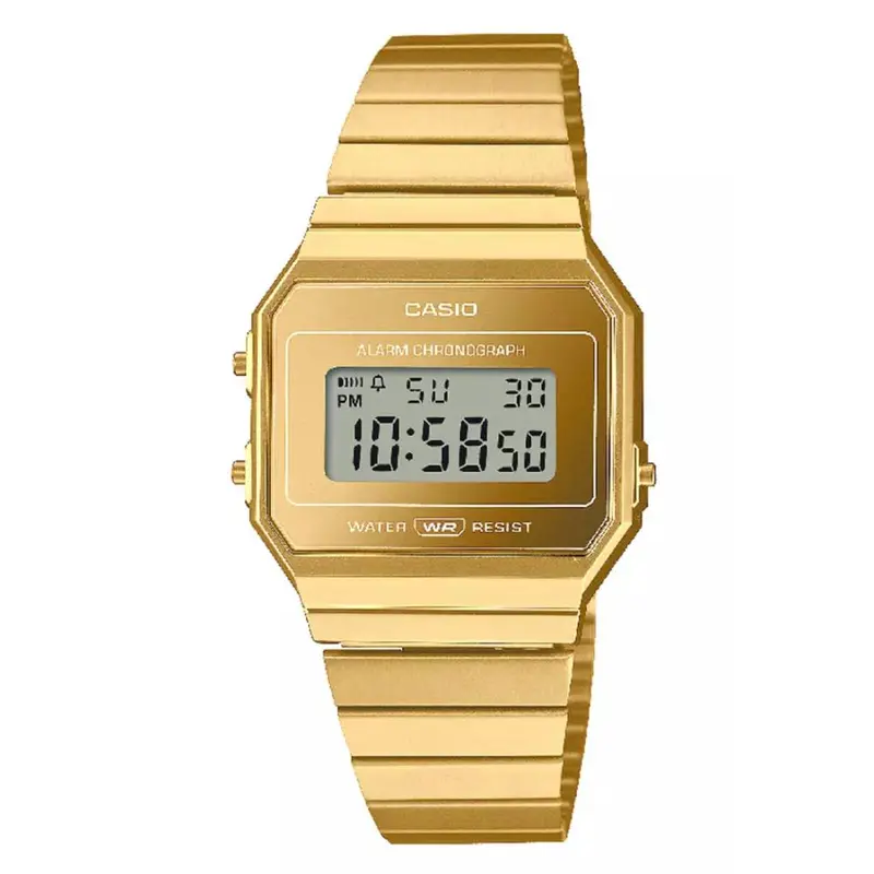Casio General Gold Stainless Steel Band Digital Unisex Watch A700wevg-9Adf 1