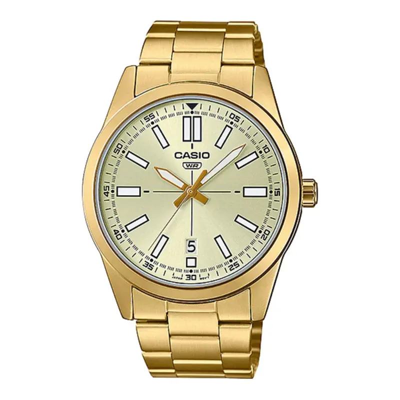 Casio General Gold Stainless Steel Men Watch Mtp-Vd02g-9Eudf-P 1