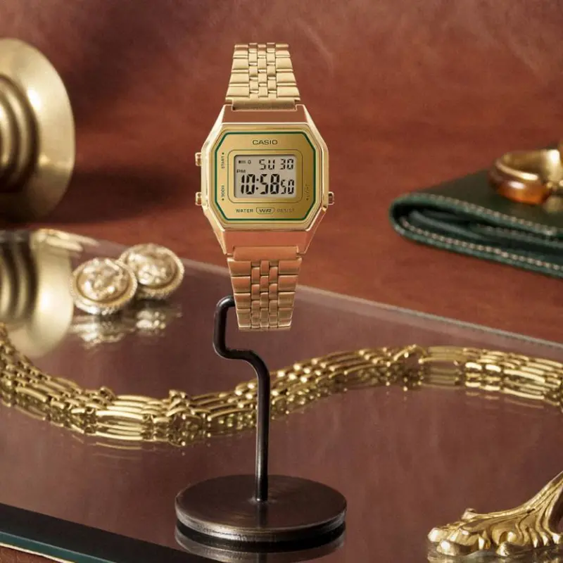 Casio General Gold Stainless Steel Strap Women Watch La680wegv-9Adf 2