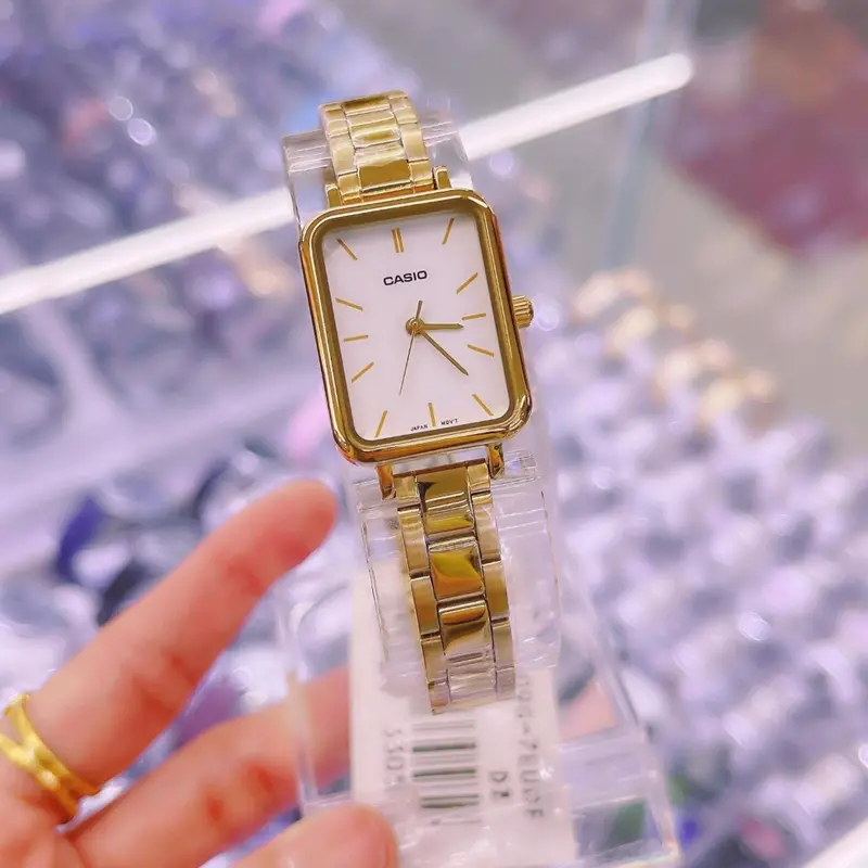 Casio General Gold Stainless Steel Strap Women Watch Ltp-V009g-7Eudf-P 2
