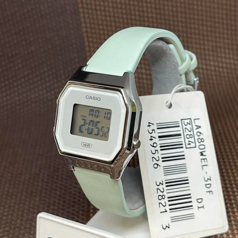 Casio General Green Resin Strap Women Watch La680wel-3Df-P 2