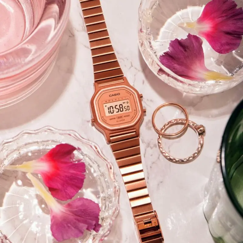 Casio General La-11Wr-5Adf-P Rose Gold Digital Women's Watch 2