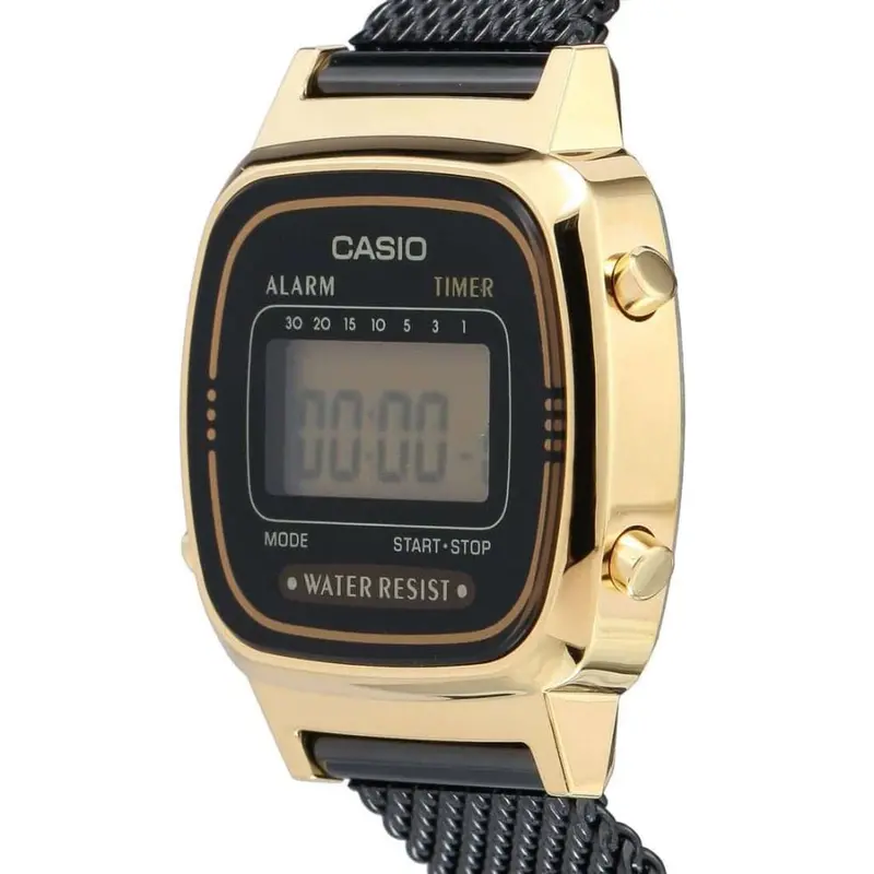 Casio General La670wemb-1Df Black Stainless Steel Women's Watch 2